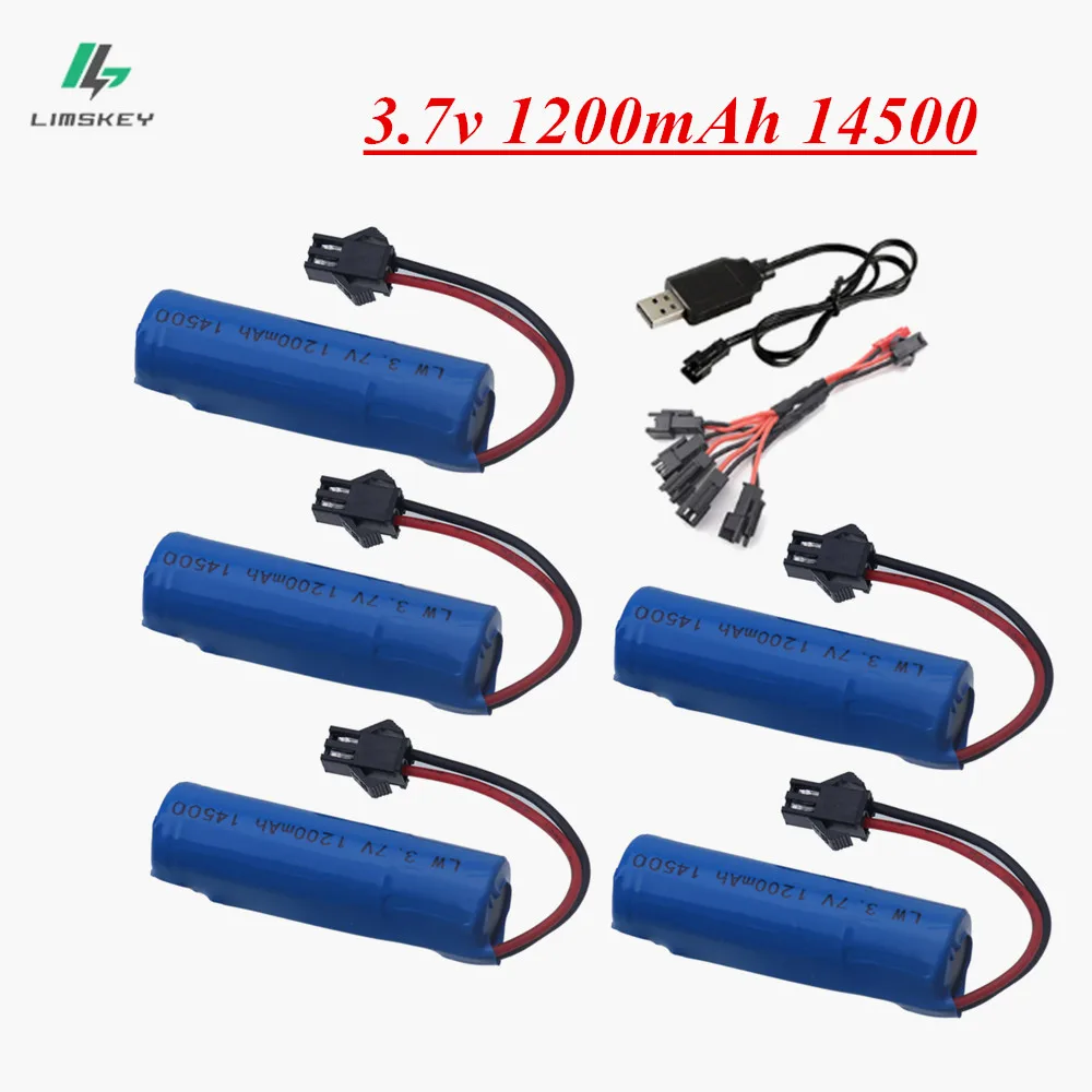 3 7 в 1200 мАч 14500 аккумулятор для JJRC C2 D828 RC автомобильные запчасти трюков 1S