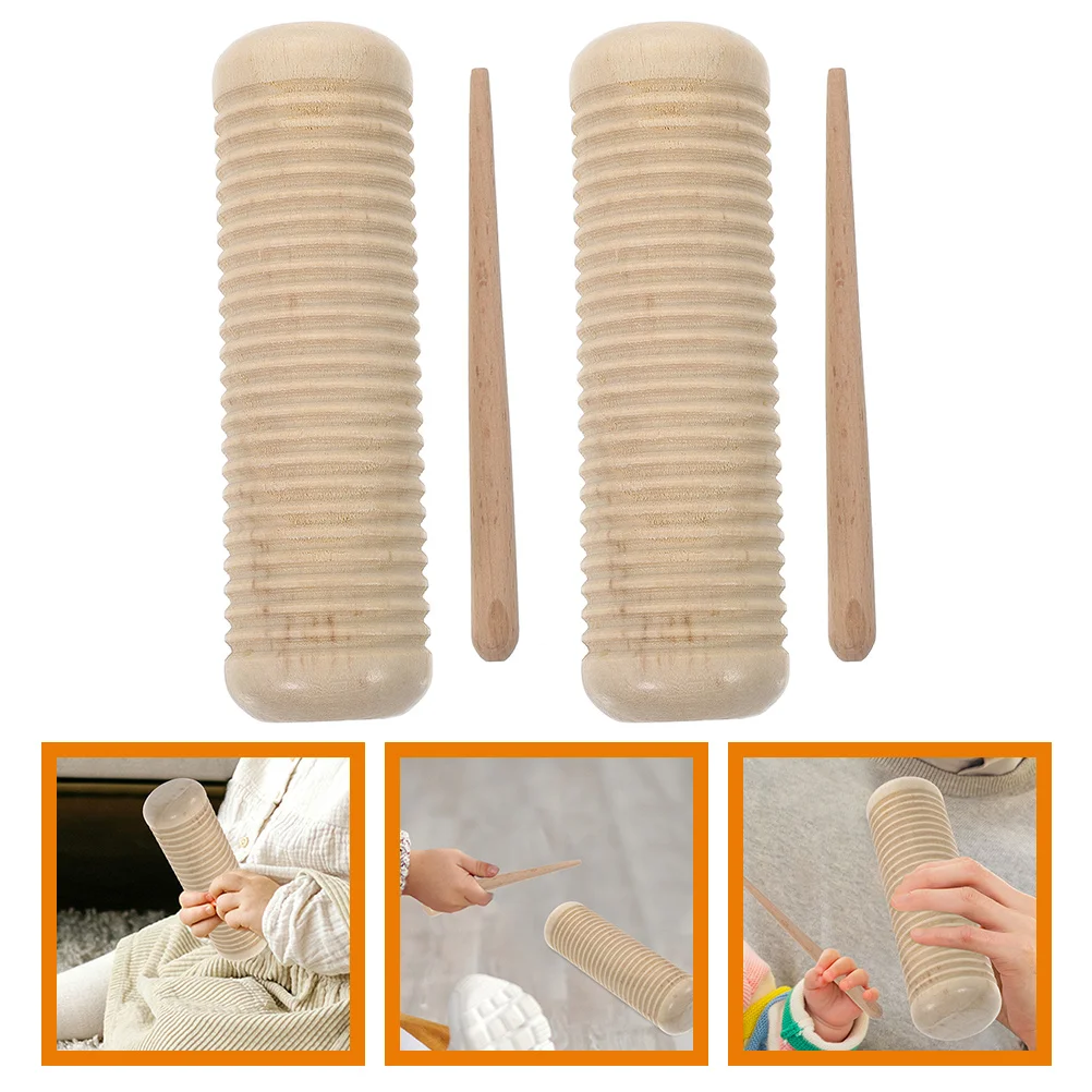 

Sandbox Education Toys Musical Percussion Instrument Wooden Guiro Early Instruments