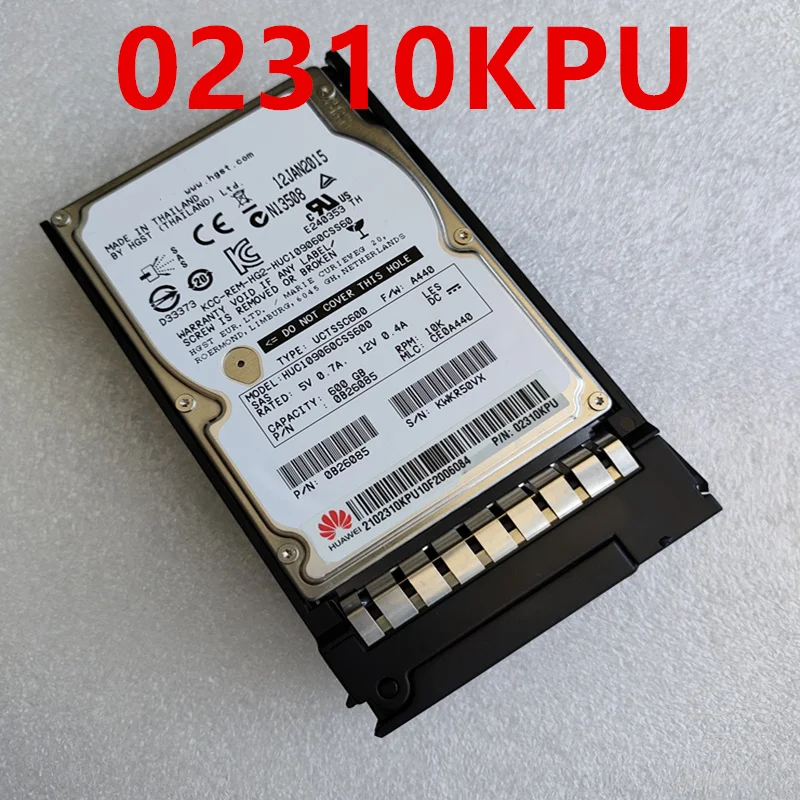 

New Original Hard Disk For Huawei RH1288 RH2288 RH5485 V2 V3 600GB 2.5" 64MB SAS 10K For Server HDD For 02310KPU HUC109060CSS600