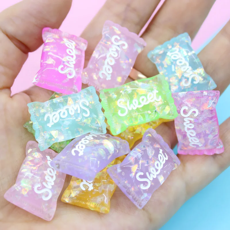 

Resin Accessories Sweet Candy Shell Sequins Gemstone Mobile Phone Case DIY Accessories Water Cup Stickers Decoration