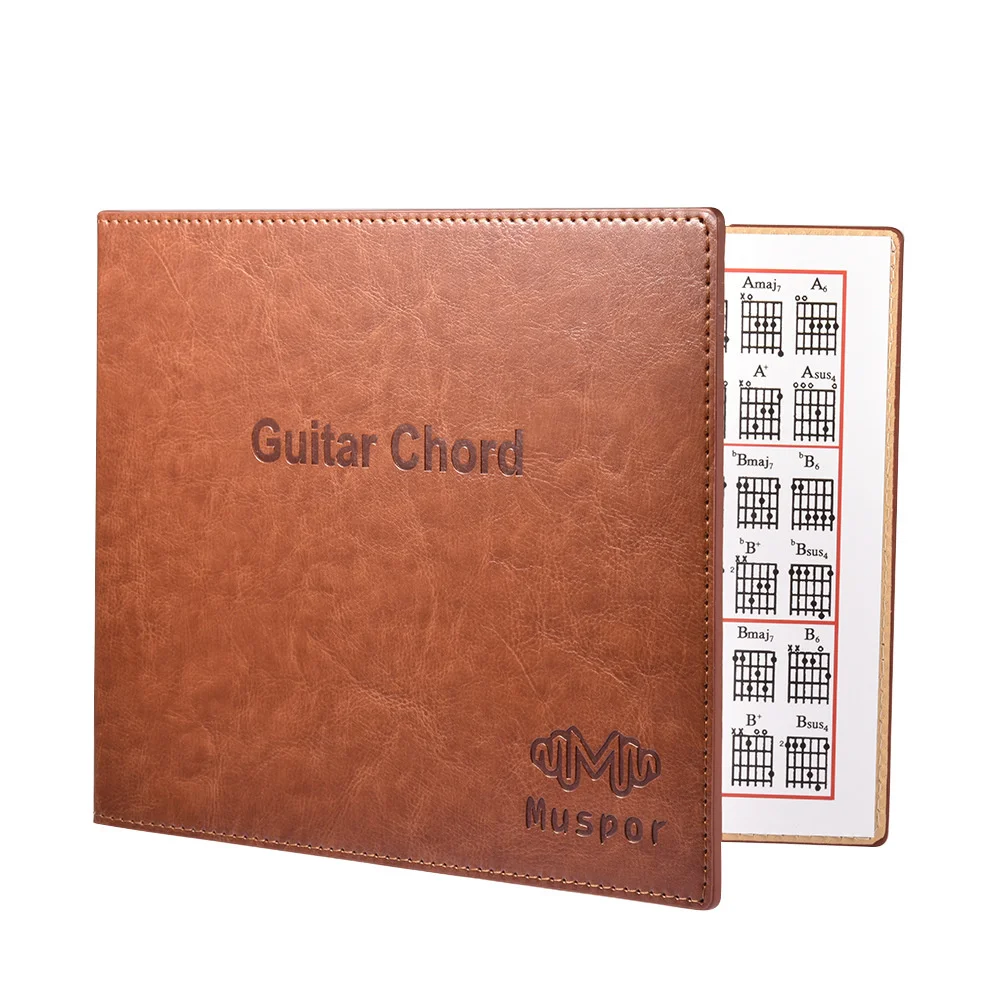 

Guitar Chord Guitar Chord Chart Guitar Chord Card Leather PU+ Paper With Book