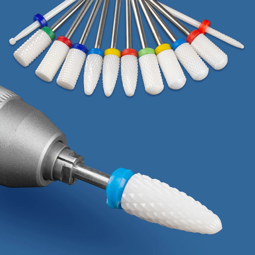 1 шт. керамический Алмазный фреза для маникюра ногтей сверла геля кутикулы