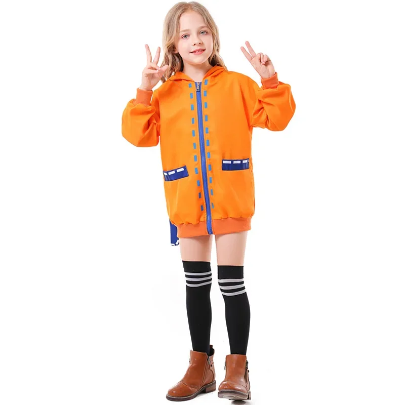 Детская куртка Yomozuki Runa с капюшоном в виде желтого кролика для девочек пальто