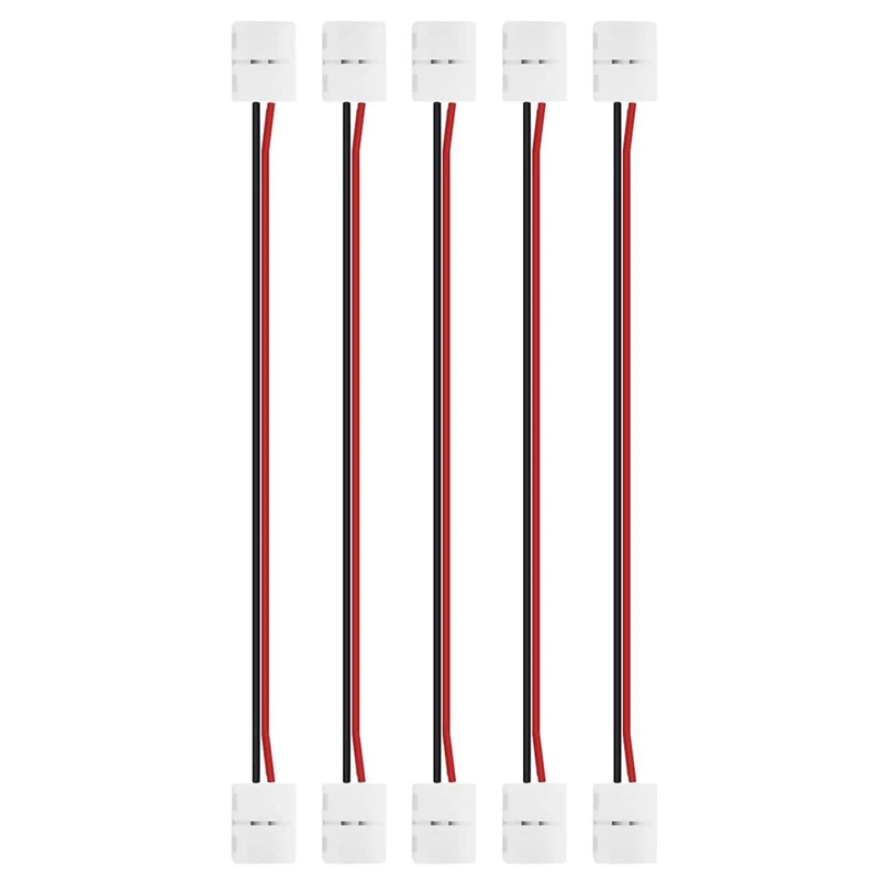 

COB LED Strip Quick Easy Connecting Kit For 8Mm 2Pin IP20 Flexible High Density Jumper Wire Connector