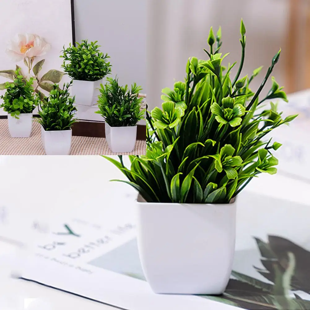 Искусственный бонсай яркие реалистичные декоративные растения из эвкалипта для