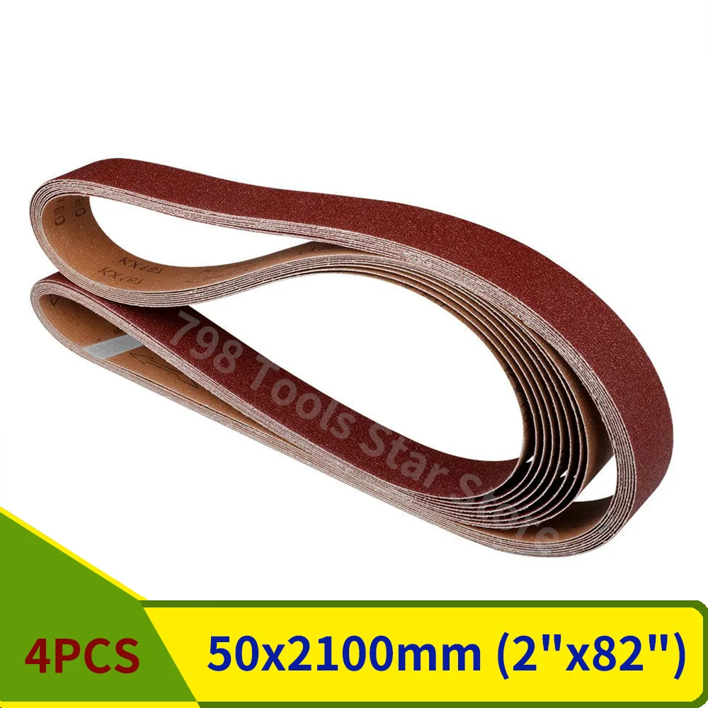 

4 шт. Шлифовальные ремни из оксида алюминия NoEnName_Null 50x2100 мм P40-1000