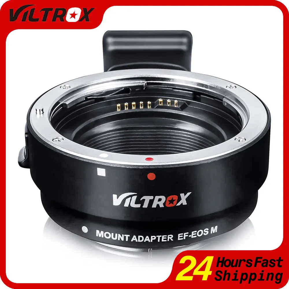 

Viltrox EF-EOS M Lens Adapter Ring Auto Focus Electronic for Canon EOS EF EF-S to Canon EOS M EF-M Camera M M2 M3 M5 M6 M10 M50