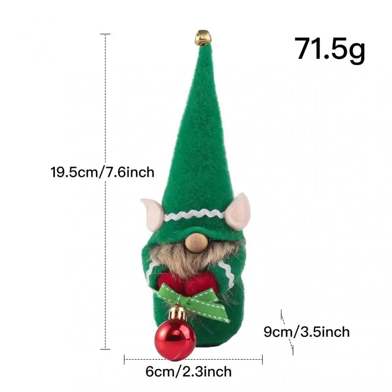 Кукла без лица в виде Санты рождественские украшения для дома Рождественское