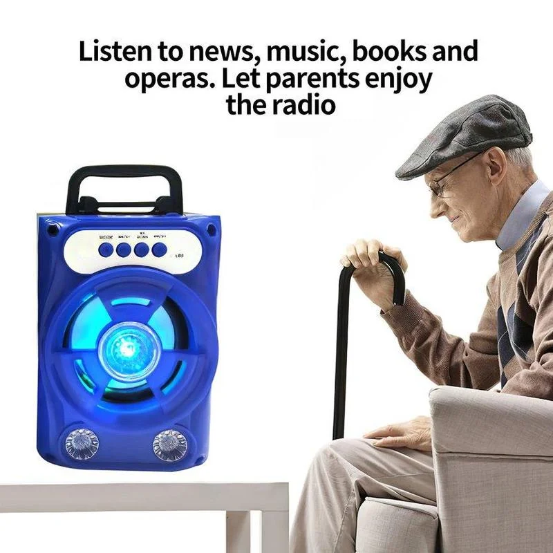 

Wireless Speaker Portable Size LED Light Speakers with Handle Subwoofer