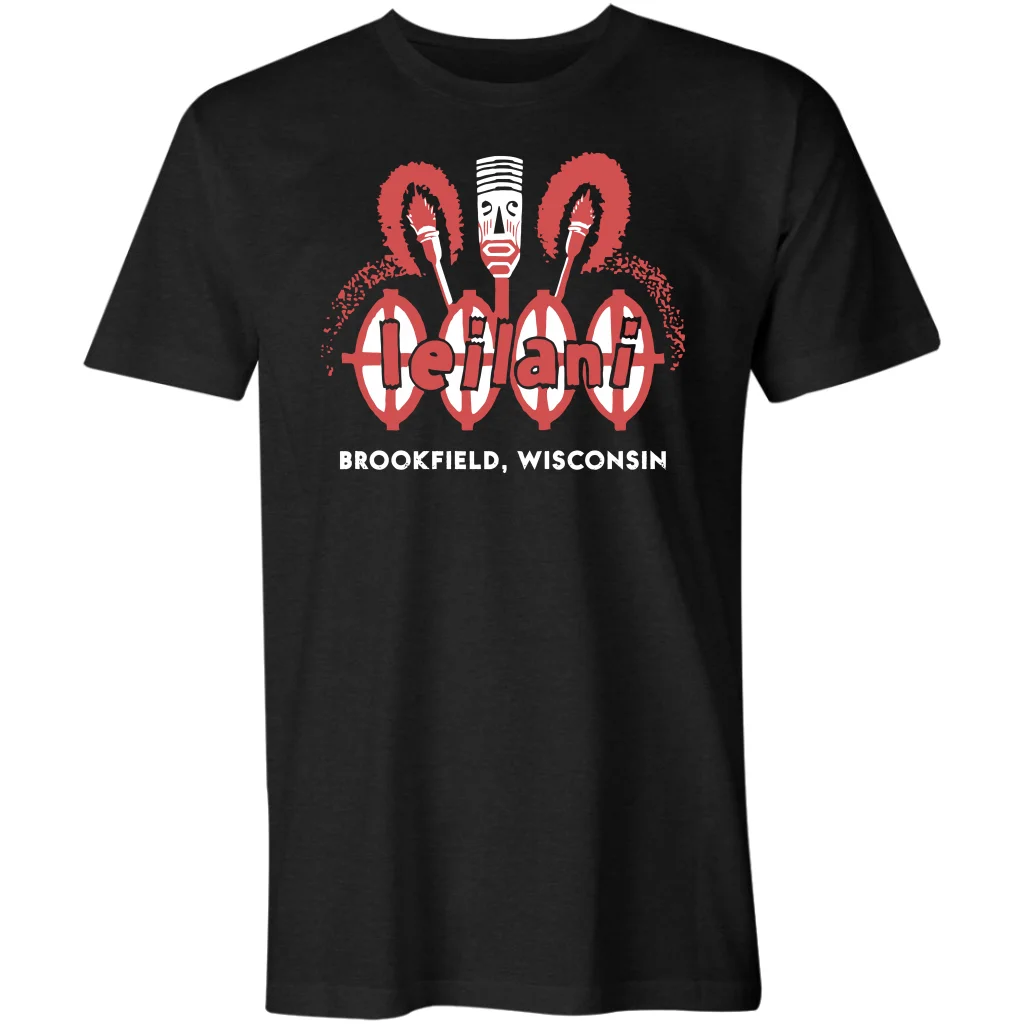 Винтажная футболка с рисунком деревни Leilani, брукфилд, Tiki Bar