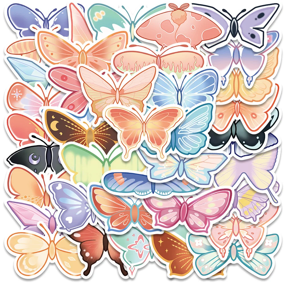 

Stickersbutterflies Decals Kids Gift Envelopecell Laptop Sticker Book Markers Page Decoration Fairy Colorfulbookmarks