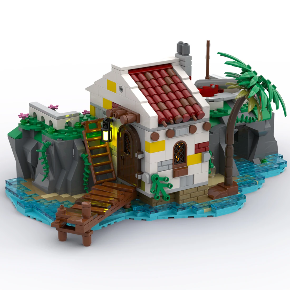 

1014 шт., Детский конструктор MOC, Пиратская серия