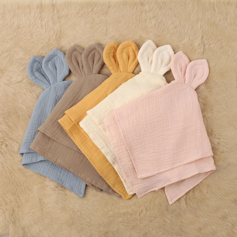 

Baby Facecloth Soothe Towel Bath Towel Handkerchief Cotton Burp Cloth Soft Absorbent Gauze Kindergarten Washcloth QX2D