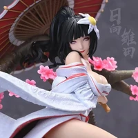 good quality big plus size large 33cm hyuuga hinata anime pvc action figure toy gk girl game statue model doll gift japanese