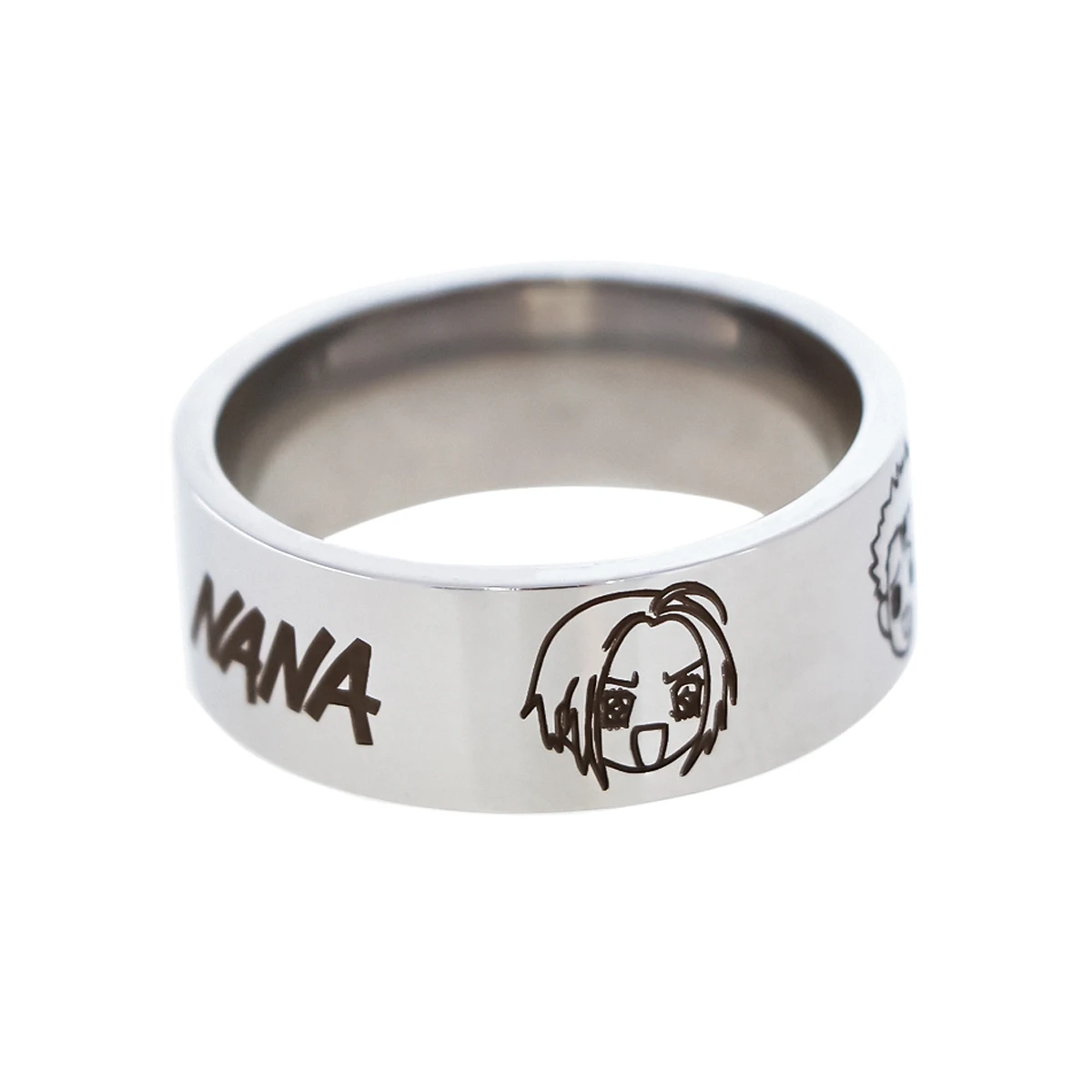 

NANA Couple Rings for Teens Stainless Steel Cute Ring Jewelry Anime Women Men Women's Accessories Fashion Japanese