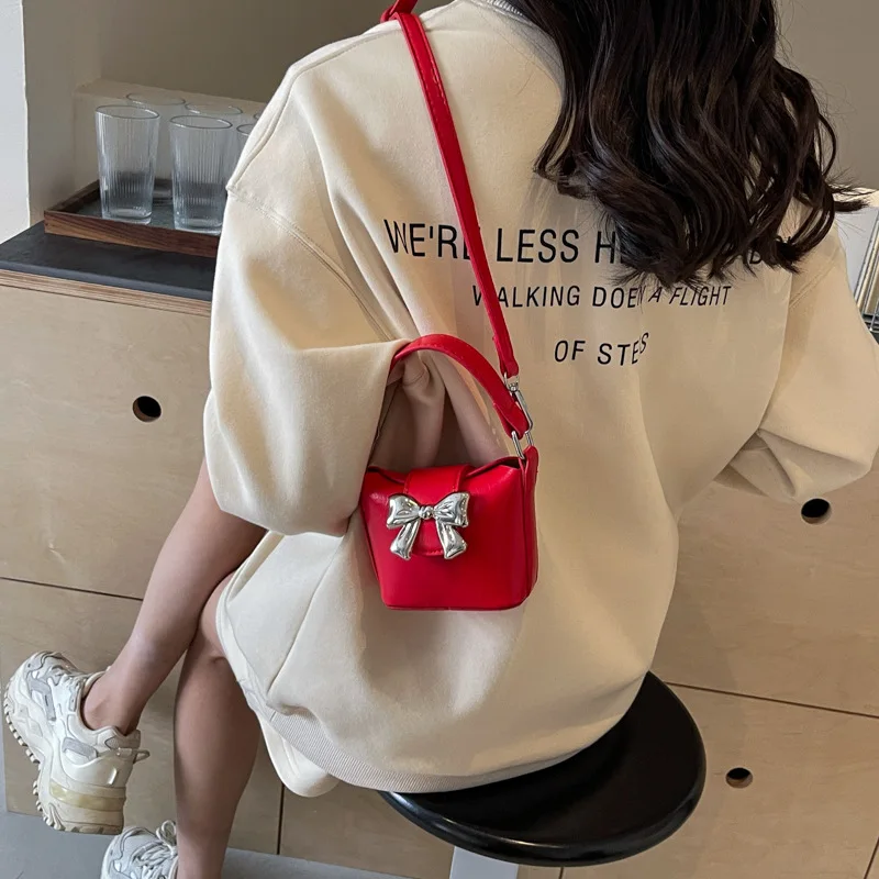 Модная миниатюрная кросс-боди сумка с откидной крышкой для женщин корейский