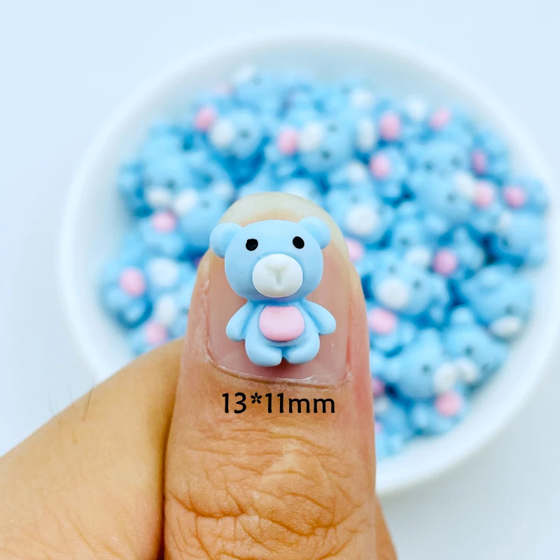 

20 шт. новые милые мини-кавайные мультяшные маленькие медвежонки с плоской задней частью, смоляные кабошоны для скрапбукинга, сделай сам, вечерние шпильки, аксессуары, ремесло A74
