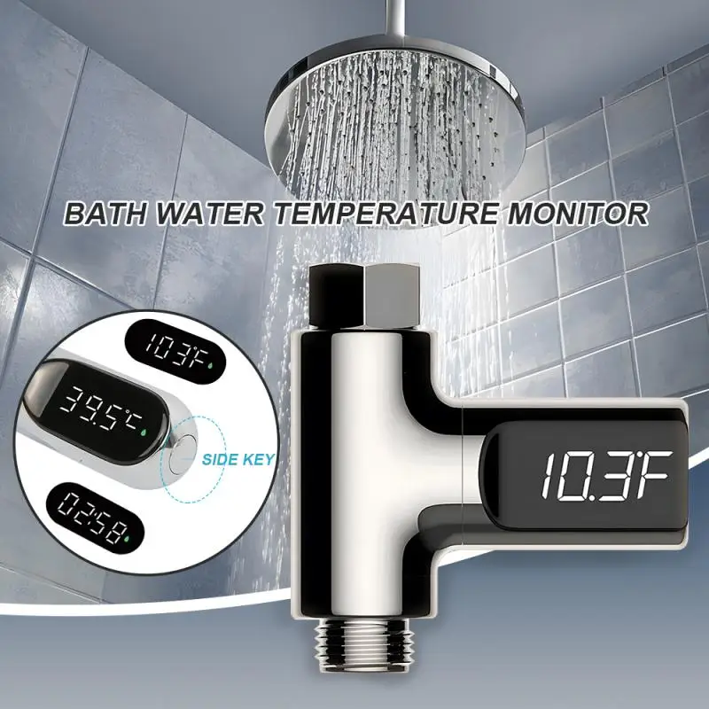 

Energy Smart Meter Convenient Intelligent Display Shower Thermometer Innovative Convenient To Use Electronic Thermometer Modern