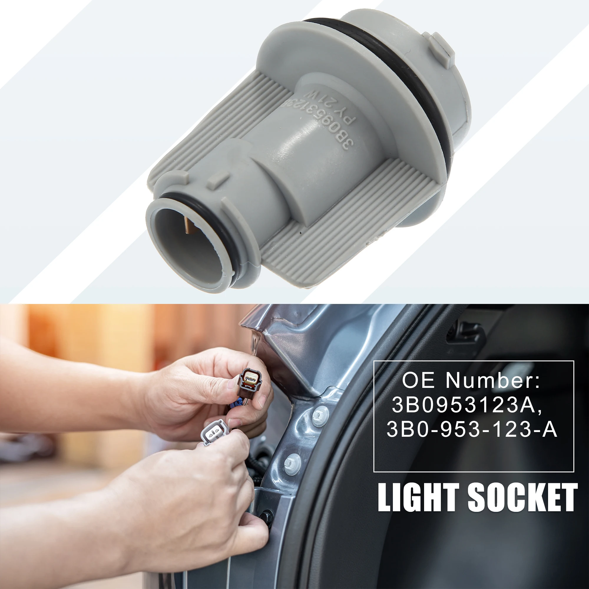 

X Autohaux держатель патрона лампы для указателя поворота 3B0953123A для VW Passat Sedan/Wagon 1998 1999 2000 2001