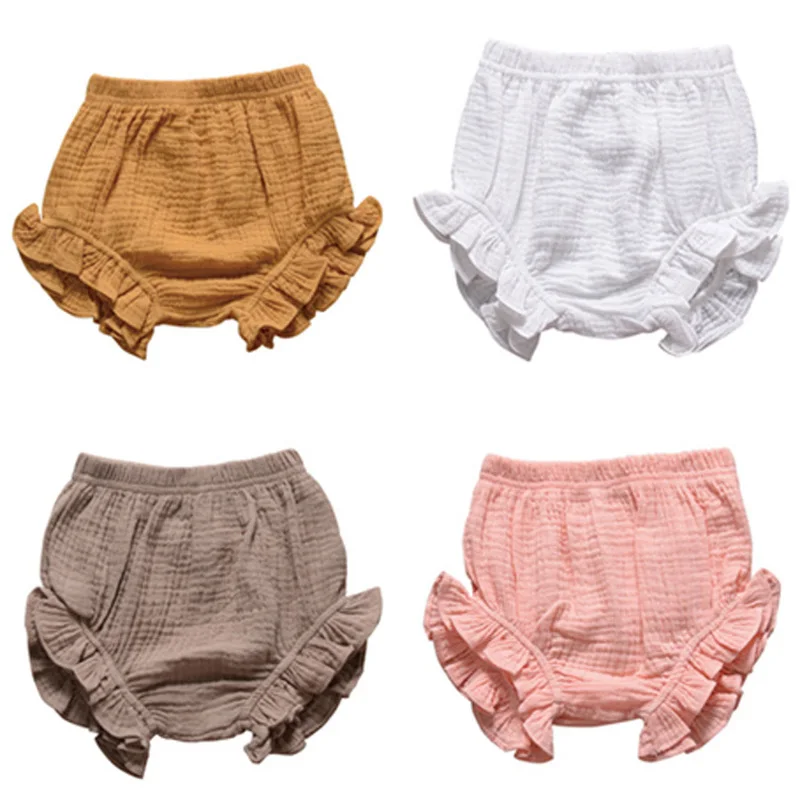 0-3Y Toddler Girl Bread Pants Infant Big PP Shorts Kid Boy Cotton Bedding Bloomers Baby Clothing Summer Bottoms Playsuit Clothes