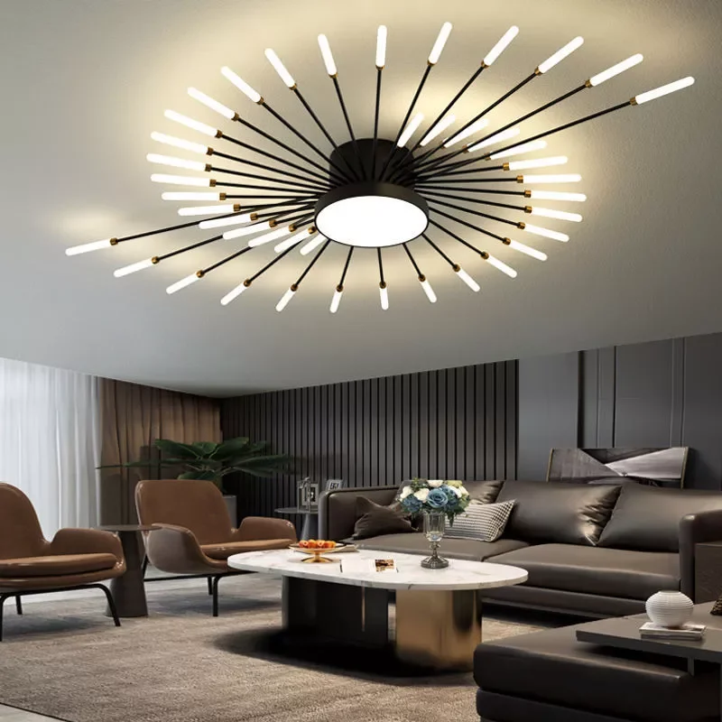 

NEW2023 Led Firework Chandelier For Living Room Bedroom Modern Ceiling Chandelier Dining Room Hanging Lamp Home Decor Creative F