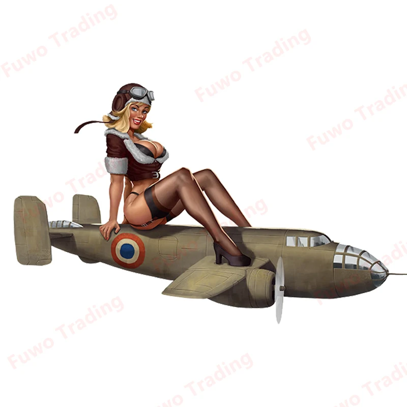 

Лидер продаж, наклейка Rocket Pin Up Girl, ретро горячий стержень, автомобильная наклейка, бомба-капля, Pinup Girl, мультяшный автомобильный Стайлинг, украшение для мотоцикла