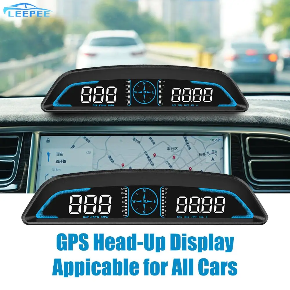 

LEEPEE G3 GPS HUD Heads Up Display Universal Smart Digital Alarm Reminder Meter Car Speedometer Car Electronics Accessories HD