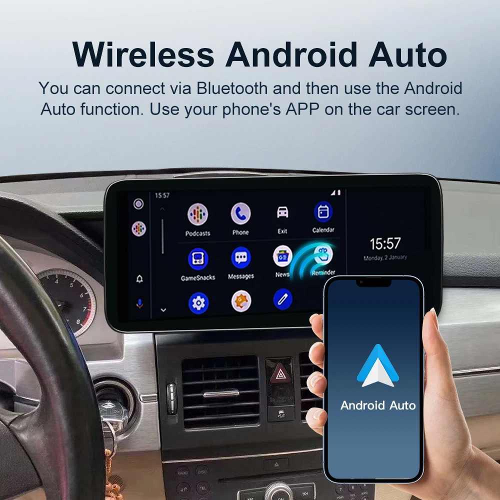10.25 Автомобильное радио для Mercedes Benz GLK Class GLK260 GLK300 GLK350 2008-2015 CarPlay Android Auto Multimedia Player 668S