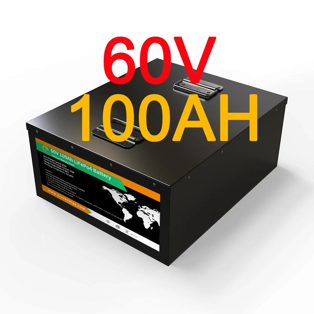 

BMS Long Cycle Life 60V 100AH LifePO4 Battery Pack For Golf Cart Lithium Battery 100ah 12v 200ah 72v 60v