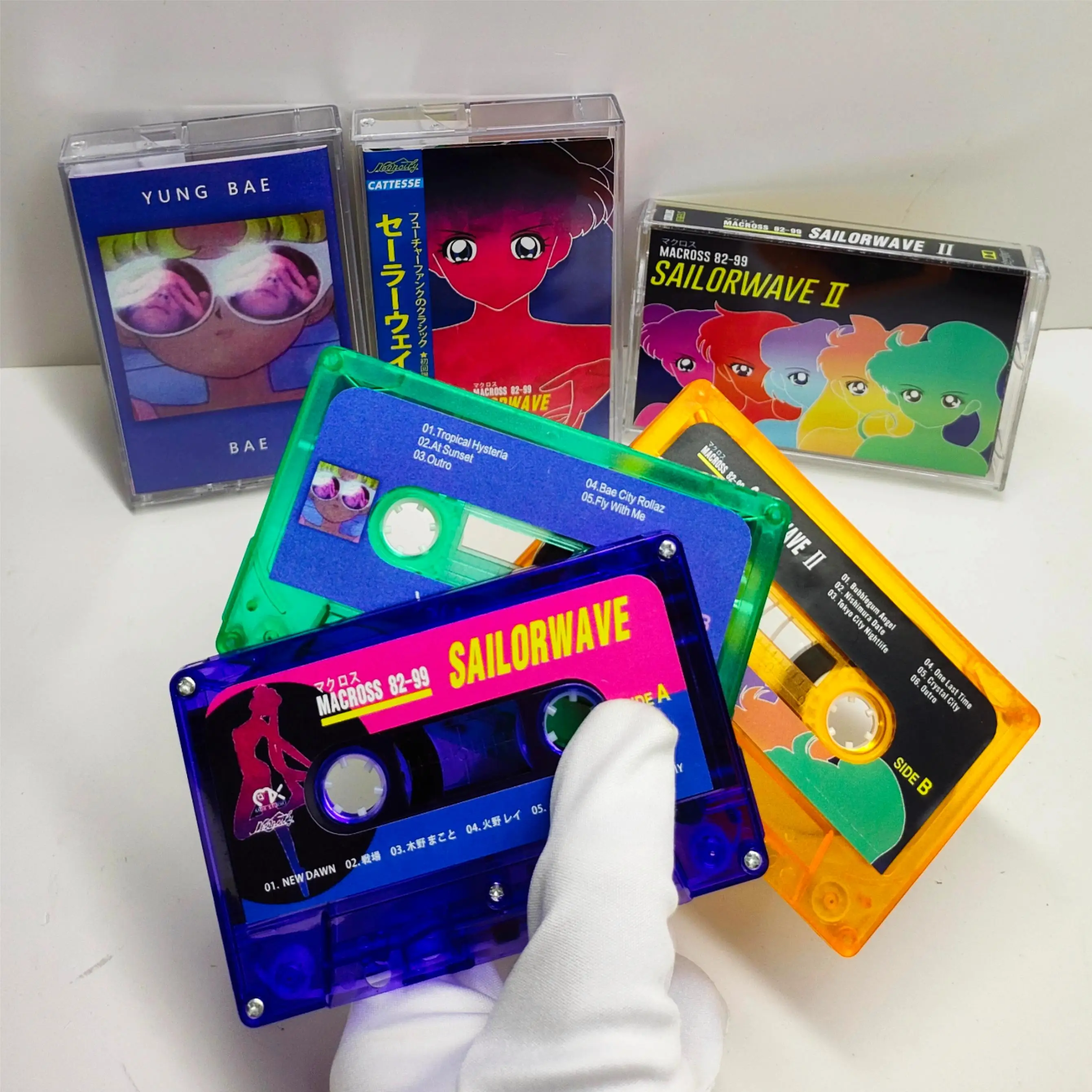 Фото City Pop Vaporwave MACROSS 82-99 Tsukino Usagi музыкальная лента Bae альбом SAILORWAVE II кассеты для косплея Walkman Soundtrack Box подарок №1