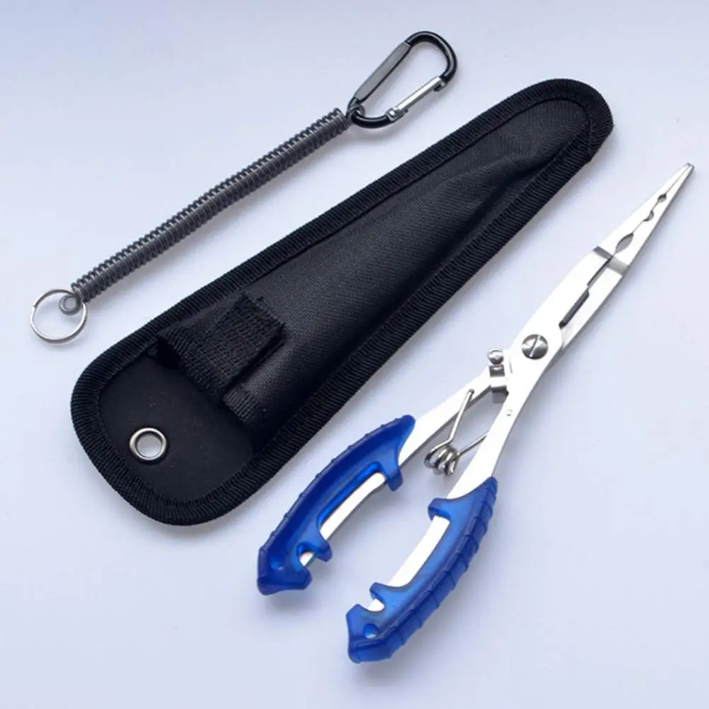 

Multi-purpose Fishing Pliers With Lanyard Sheath Lure Pliers Hook Removers Fishing Gear Accessories Dropship