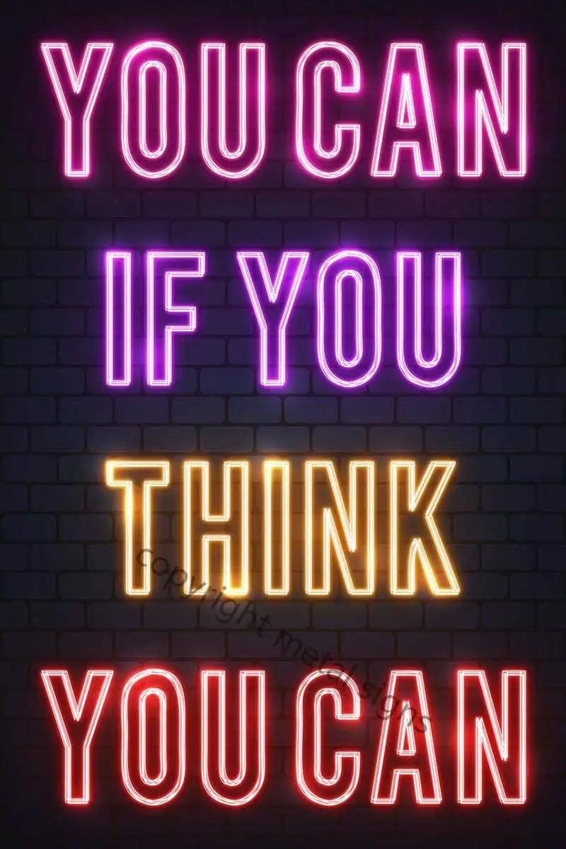 

Yes You Can Neon Sign Metal Sign Tin Sign Tin Plates Wall Decor Retro Vintage Neon Sign For Club Man Cave Cafe Pub Home