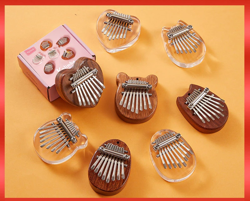 

Thumb piano 8-tone mini kalimba kalimba 8-tone crystal kalimba finger piano card lymphatic piano