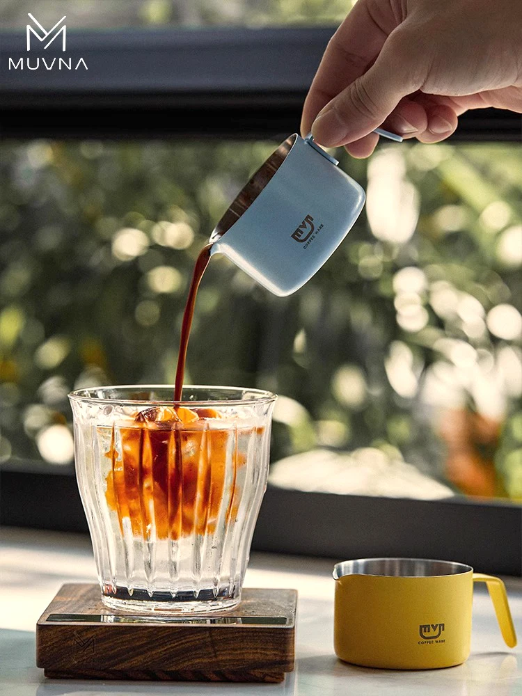 Мерная чашка для кофе эспрессо из нержавеющей стали с ручкой 100 мл