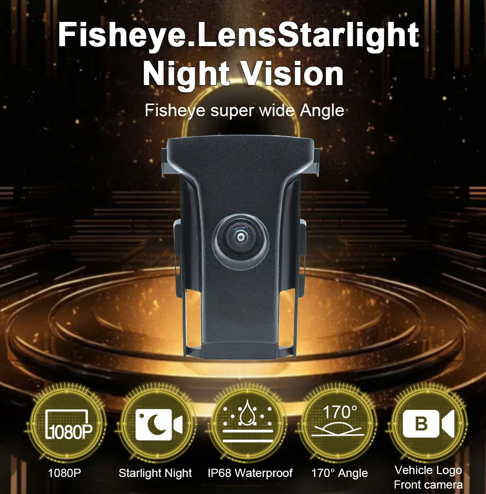 Для Toyota Land Cruiser Prado 150 J150 LC150 2014 2015 2016 2017 Автомобильная камера 170 ° AHD 1920*1080P Передняя с