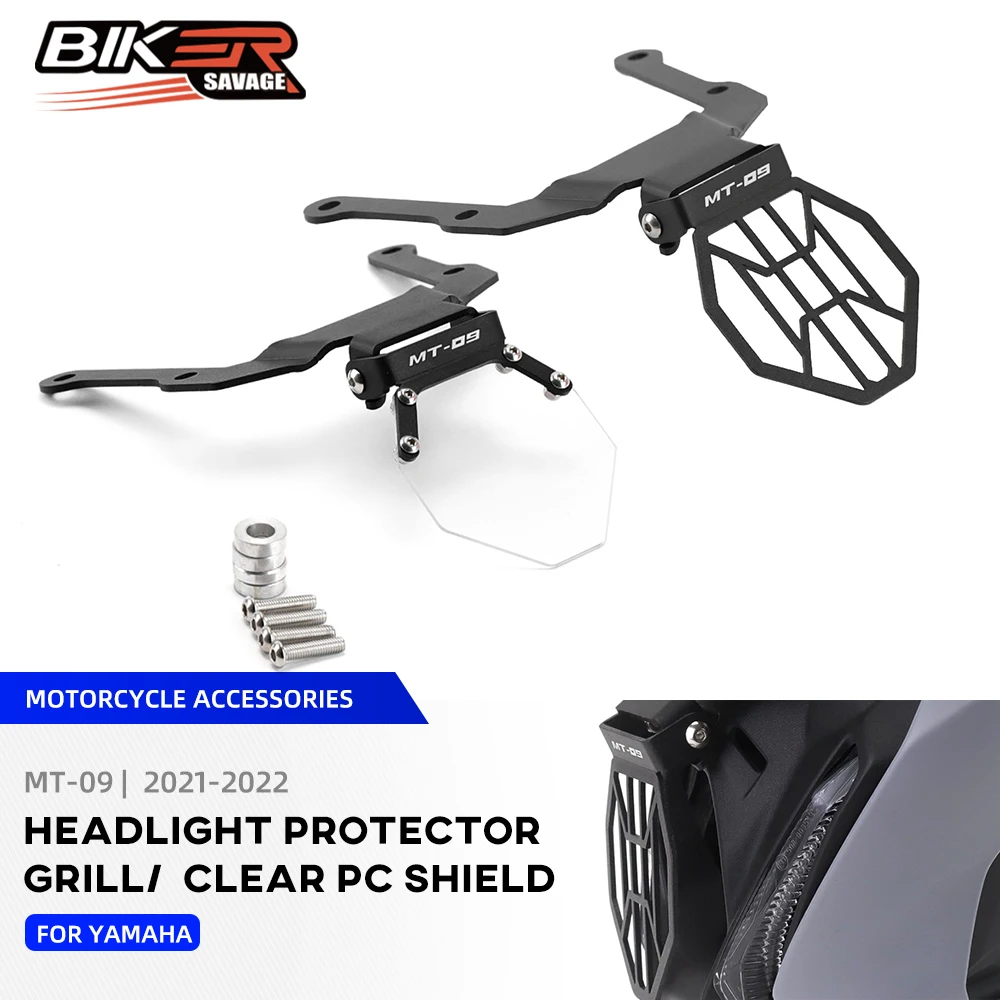 

Защитная крышка для мотоциклетной фары MT09 2022 для YAMAHA MT 09 MT-09 2021, защита для передней фары, сетчатая защита для крепления лампы на гриль, Защита Крышки