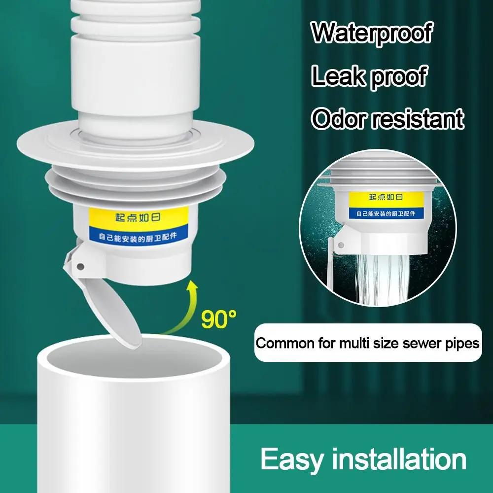 

Anti-Odor Water Pipe Plug Useful Insect-Proof palstic Floor Drain white Anti-Blocking Deodorant Core Bathroom