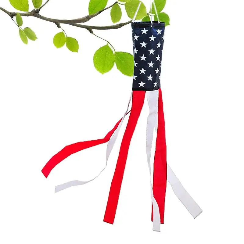 

American Flag Wind Socks Patriotic Wind Socks Outdoor Hanging Outdoor Fade-proof Decoration With Patriotic Stars And Stripes For
