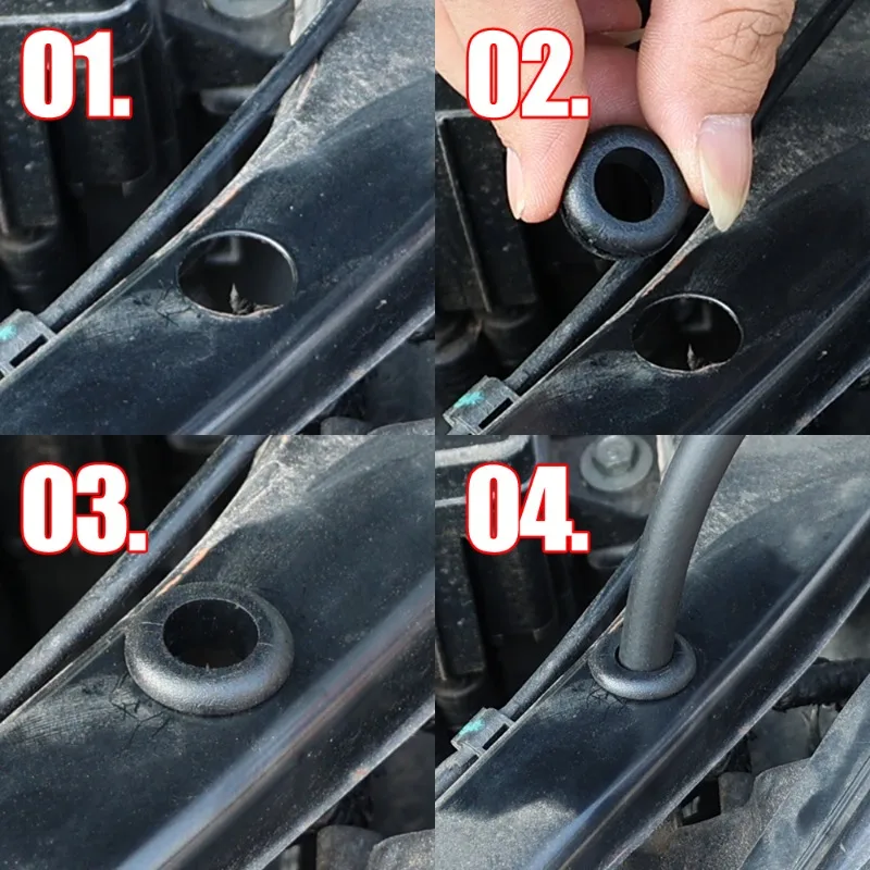 20/100 шт. O резиновое уплотнительное кольцо черное 8 мм 10 12 14 двухсторонняя