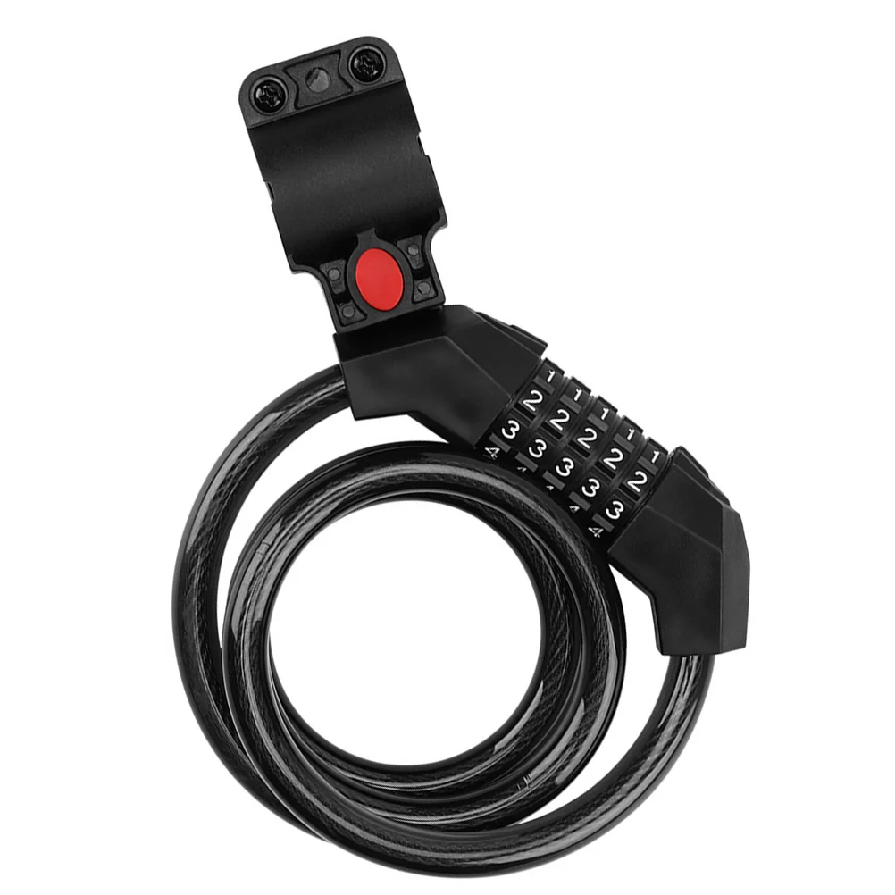 

Lock Bikepadlock Mountain Coiling Cable Chain Metal Road City Coded Digit