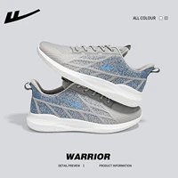warrior mens sneakers wholesale 2022 new thin breathable mesh soft soled versatile sports running shoes lace up
