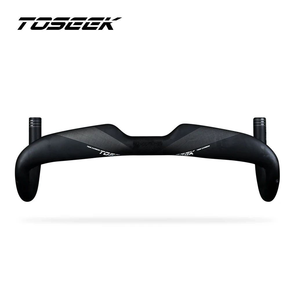

TOSEEK New Bicycle accessories Super light cheap carbon fiber Bicycle handlebar matte 400 420mm 440mm road bike handlebar