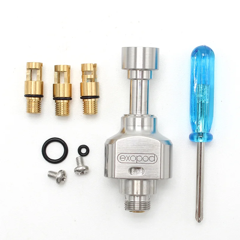 

SXK Exopod EXO RBA Bridge Tank Atomizer for Sxk Billet Box BB Mod DNA 60W Kit MTL DL with 4 Air Pins 316SS 4.5ml Boro vapeTank