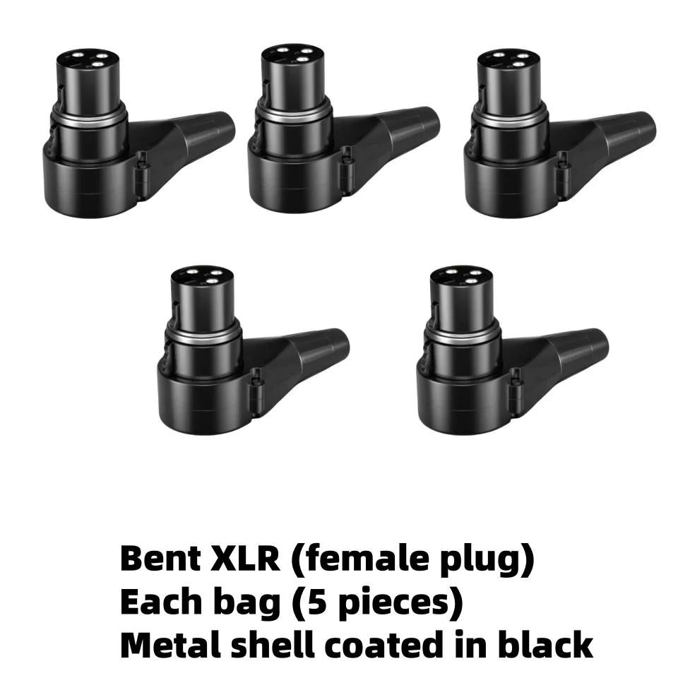 

Угловая розетка XLR, штекер и гнездо, изогнутый угловой L-образный аудиомикрофон под углом 90 градусов, медный трехконтактный разъем XLR