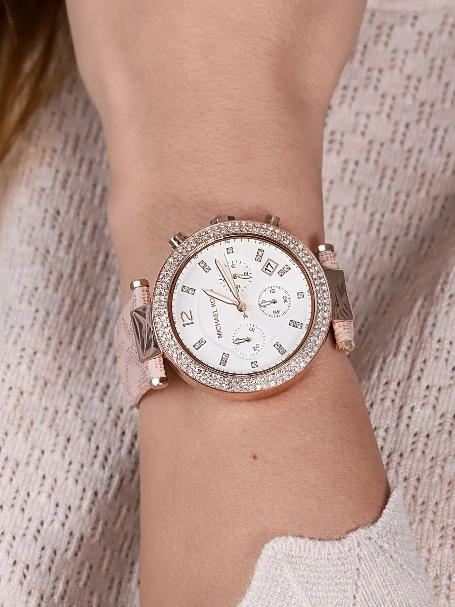 Фото Часы женские наручные Michael Kors Parker оригинальные в подарочной упаковке кварцевый механизм MK6832 №5