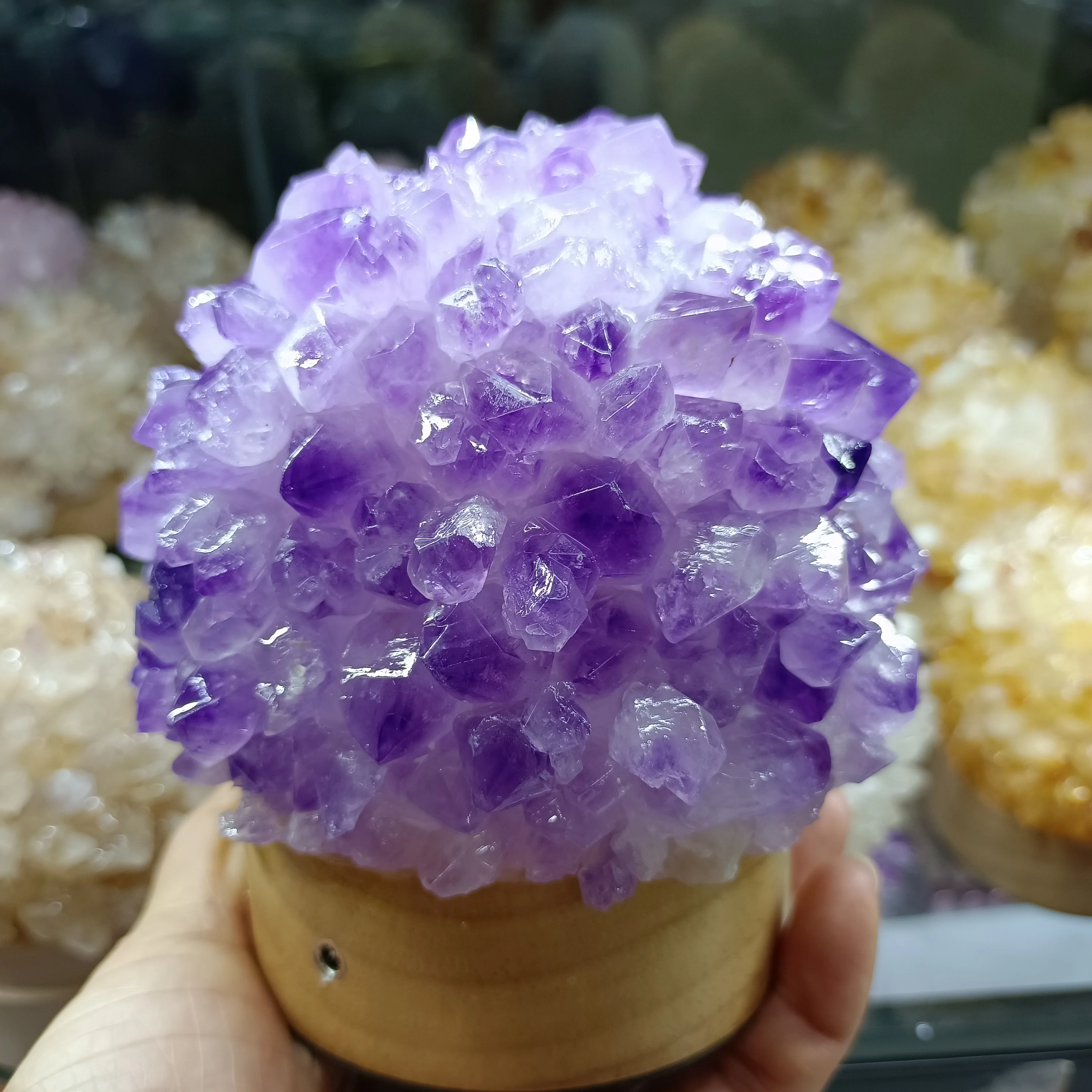 

Natural Pink Purple White Crystal Craft Decorative Lighting ​Home Office Decoration Gift Mineral Reiki Spirit Healing