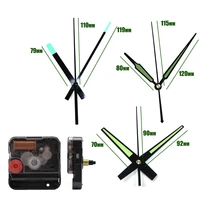 10sets high quality 12888 clock movement with luminous fluorescent green hands wall clock mechanism replacement accessories sale