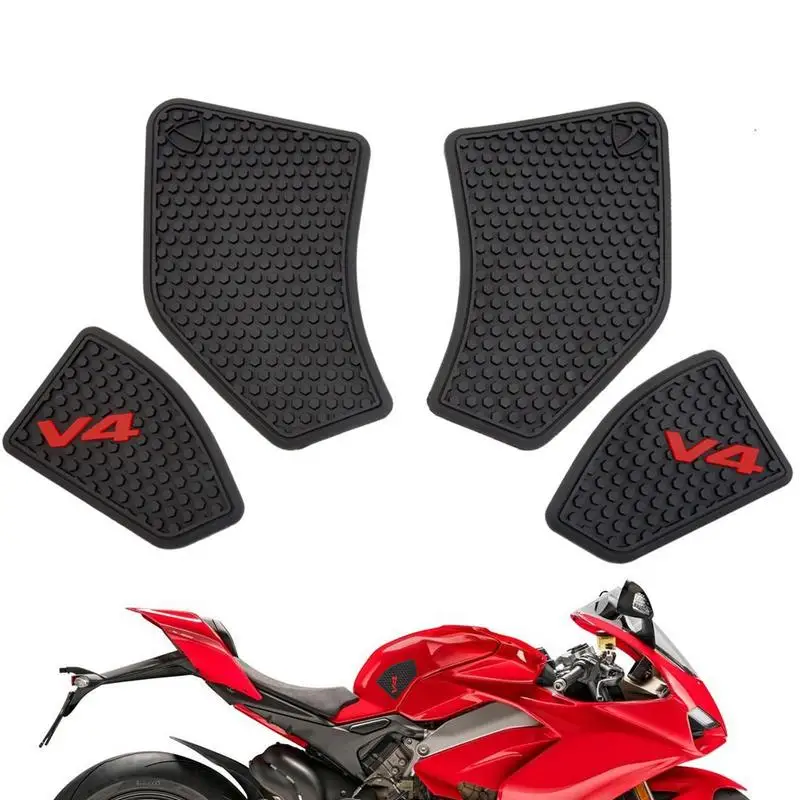 

New Traction V4 Panigales V4S Streetfighter V4 S 2021 2020 2019 2018 FOR Fuels Tank Grip Pads Knee Tank Protection Sticker