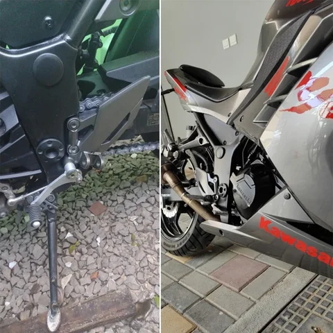 Для KAWASAKI NINJA 250 300 Z250 Z300 передняя подставка для ног, педаль переключения передач, рычаг переключения передач, педаль ножного тормоза, аксессуары для мотоциклов