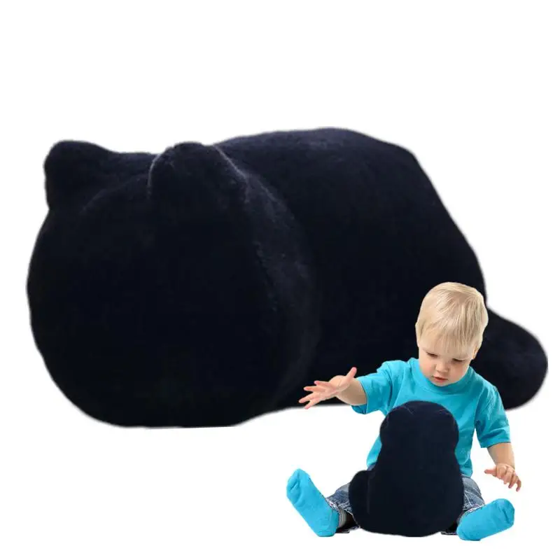 

Мягкая Плюшевая кошка, мягкая плюшевая кукла-животное для детей, многофункциональная мультяшная игрушка, кукла-подушка, не выцветающая, без запаха